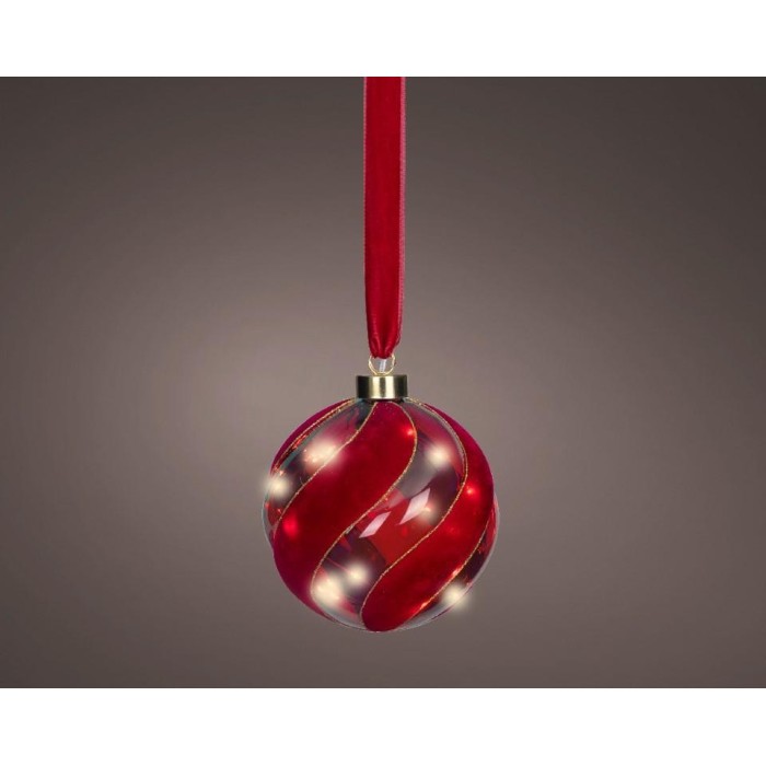 SFERA MICROLED STOFFA ROSSO D.14